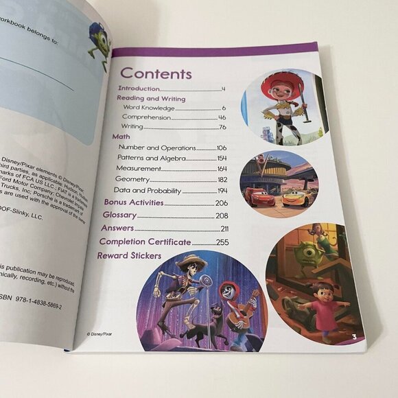 Disney Pixar Magical Adventures in Third Grade Learning Book - Picture 11 of 16